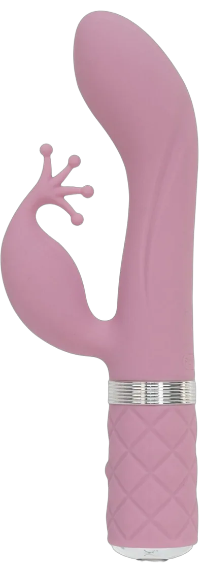Розкішний вібратор-кролик Pillow Talk - Kinky Pink з кристалом Сваровські, потужний