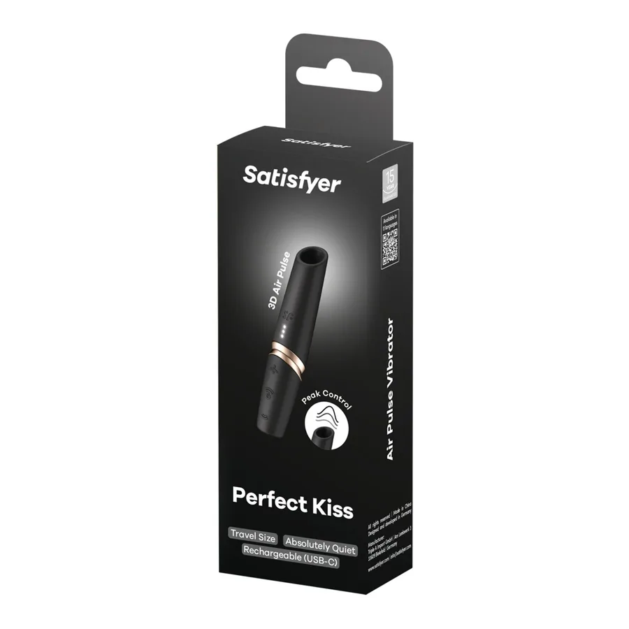 Вакуумный стимулятор Satisfyer Perfect Kiss, магнитная технология 3D Air Pulse, 30 режимов работы