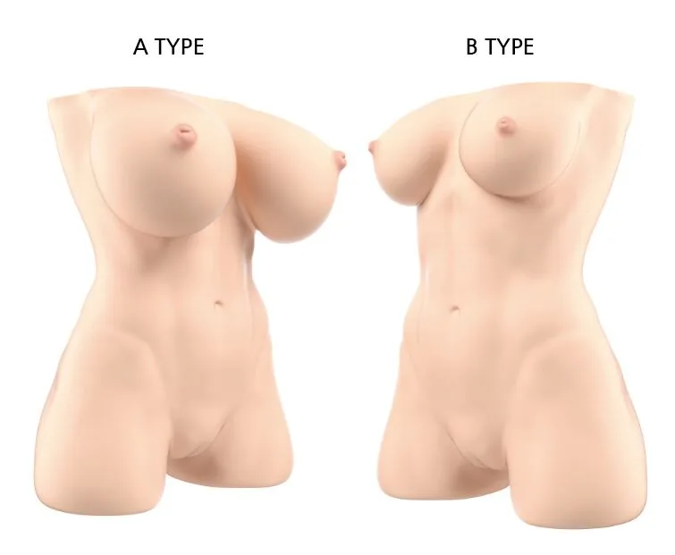Мастурбатор-торс Naked Factory JESSICA A TYPE, великі груди, дуже реалістичний, наскрізний