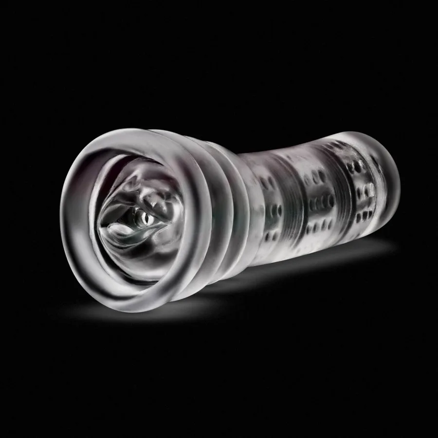 Мастурбатор Blush Rize – Luz Glow in the Dark Masturbator – Clear, всмоктування, світиться в темряві