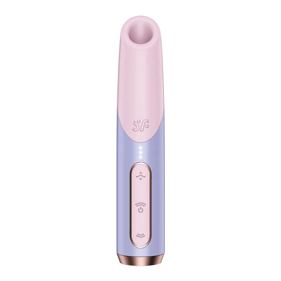 Вакуумний стимулятор Satisfyer Bold Kiss Violet, магнітна технологія 3D Air Pulse, 30 режимів роботи