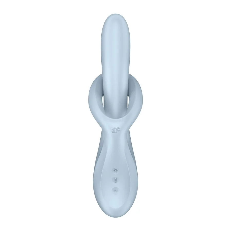 Вибратор с ротацией Satisfyer Heat Flex 4 Blue, подогрев до 39°C