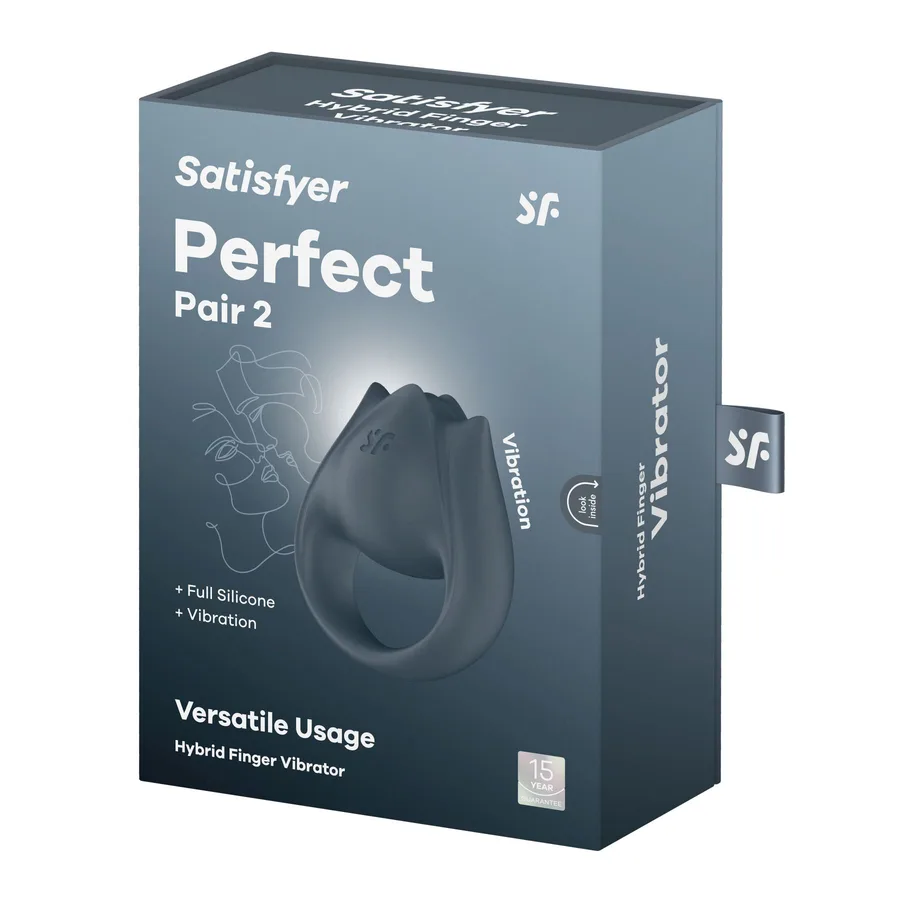 Вібратор на палець та ерекційне кільце 2в1 Satisfyer Perfect Pair 2