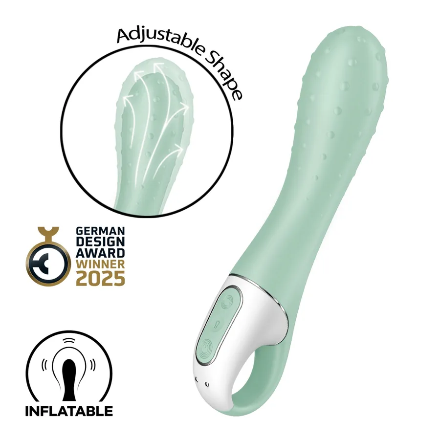 Вибратор точки G Satisfyer Air Pump Vibrator 3, надувается, 12 режимов вибрации