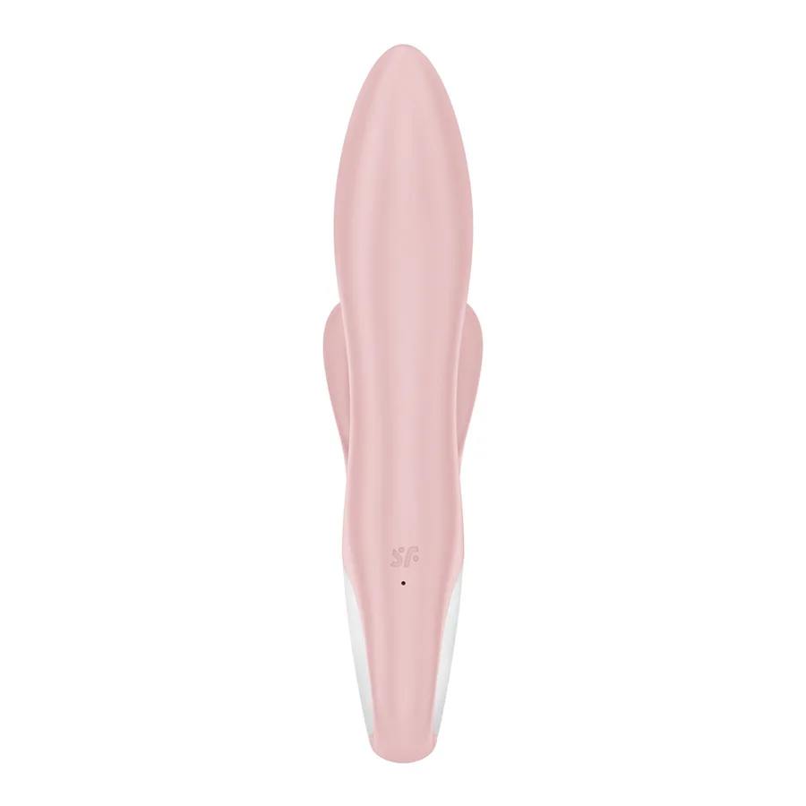 Вибратор-кролик надувной Satisfyer Air Pump Bunny 3, 12 режимов, двойной отросток