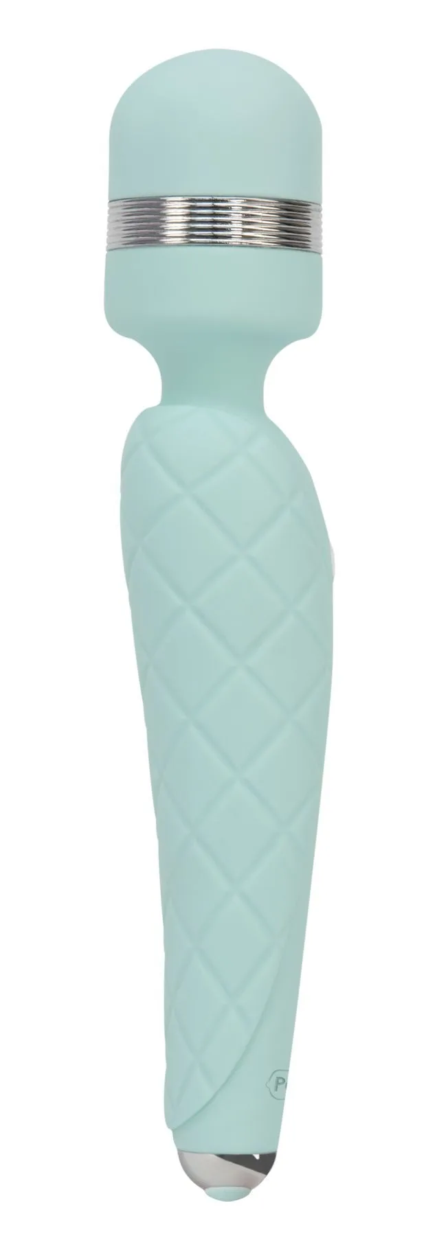 Роскошный вибромассажер PILLOW TALK - Cheeky Teal с кристаллом Swarovski, плавное повышение мощности