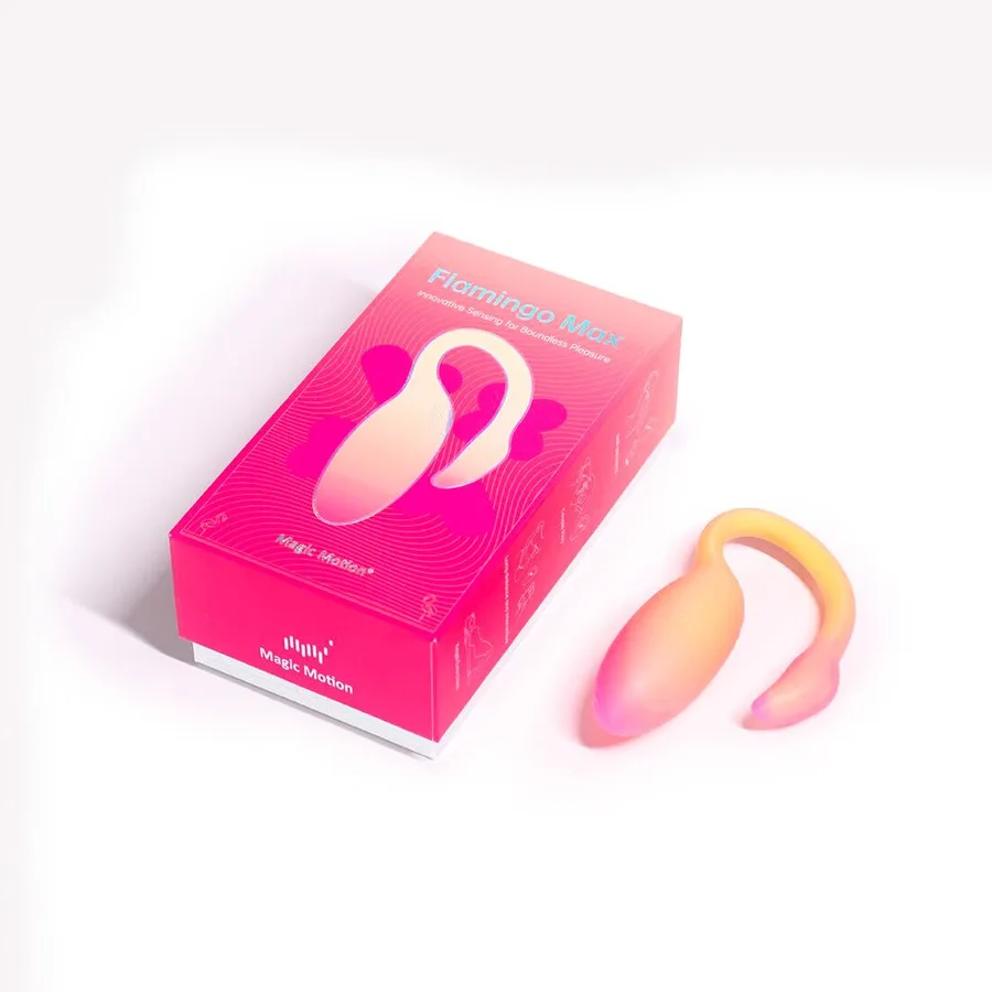 Смарт-віброяйце Magic Motion Flamingo Max Orange 2 в 1: віброяйце та тренажер Кегеля, 10 режимів