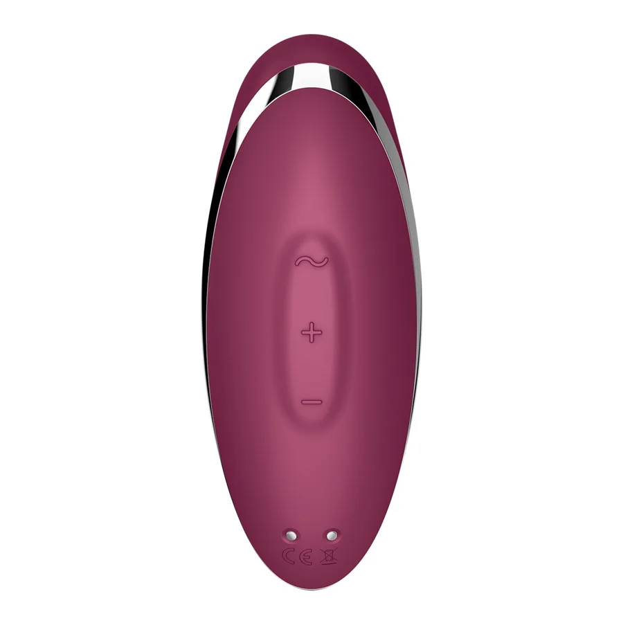 Вібростимулятор-пульсатор Satisfyer Tap & Climax 2 Red, ефект постукування пальцем