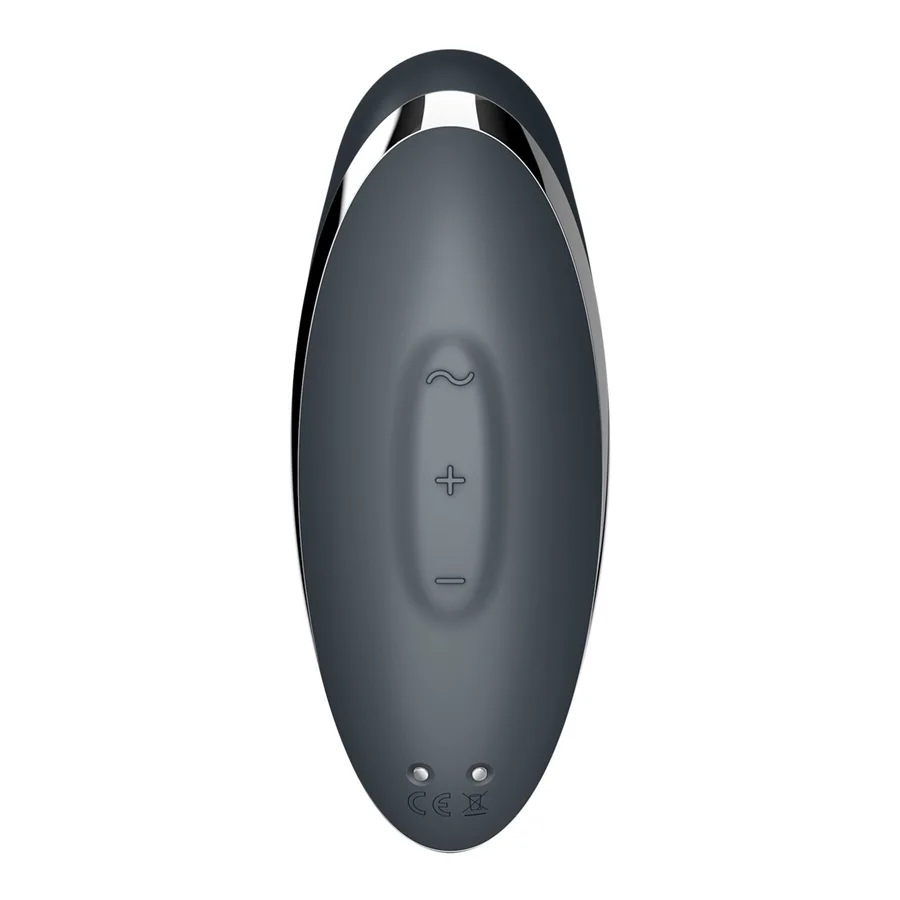 Вібростимулятор-пульсатор Satisfyer Tap & Climax 2 Grey, ефект постукування пальцем