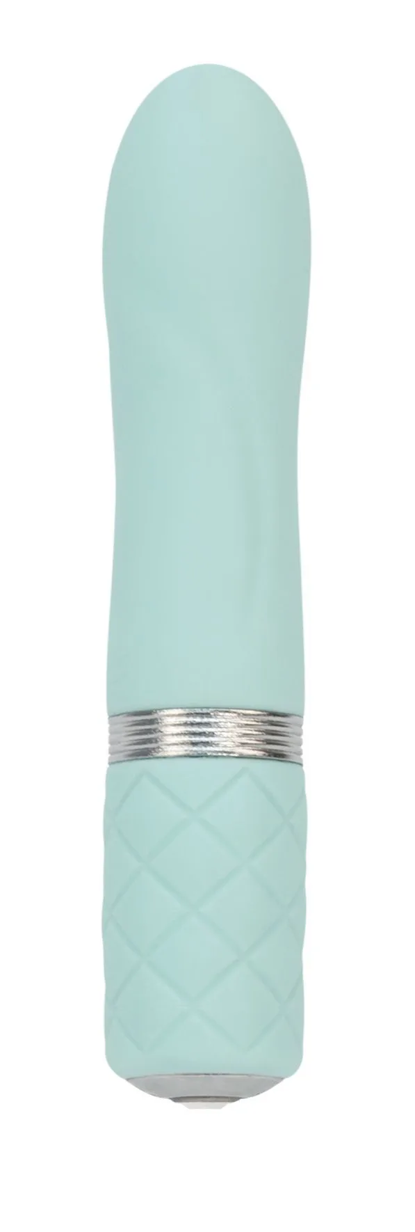 Розкішний вібратор PILLOW TALK - Flirty Teal з кристалом Swarovski, гнучка головка