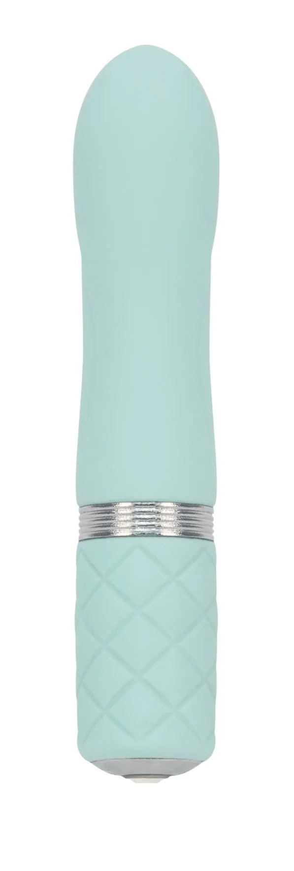 Розкішний вібратор PILLOW TALK - Flirty Teal з кристалом Swarovski, гнучка головка