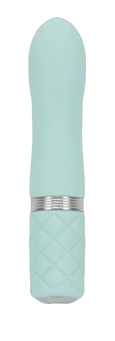 Розкішний вібратор PILLOW TALK - Flirty Teal з кристалом Swarovski, гнучка головка