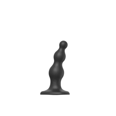 Насадка для страпона Strap-On-Me Dildo Plug Beads Black S
