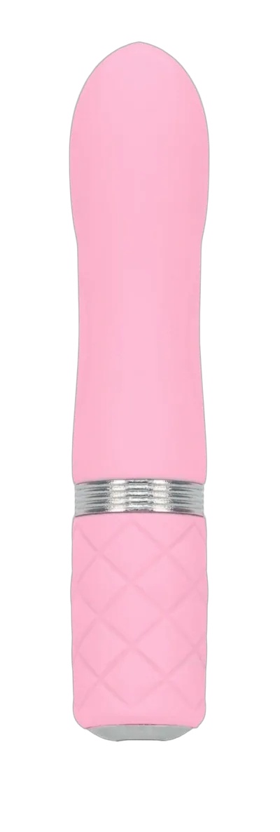 Розкішний вібратор PILLOW TALK - Flirty Pink з кристалом Swarovski, гнучка головка