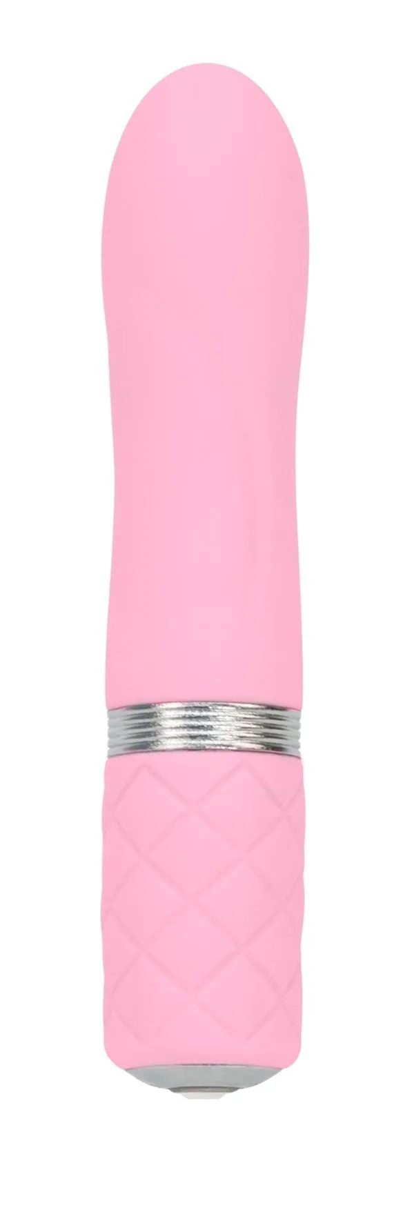 Розкішний вібратор PILLOW TALK - Flirty Pink з кристалом Swarovski, гнучка головка