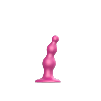 Насадка для страпона Strap-On-Me Dildo Plug Beads Framboise Metallic S