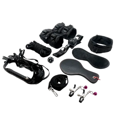 Набір для BDSM Alive FURY Black BDSM Kit, 10 предметів