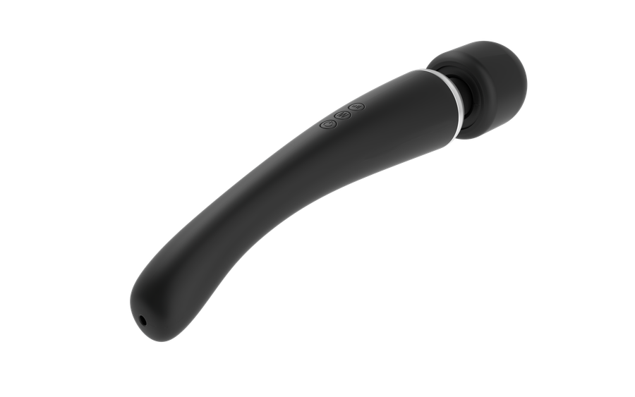 Мощный вибромассажер Dorcel Megawand Black перезаряжаемый, 160 режимов