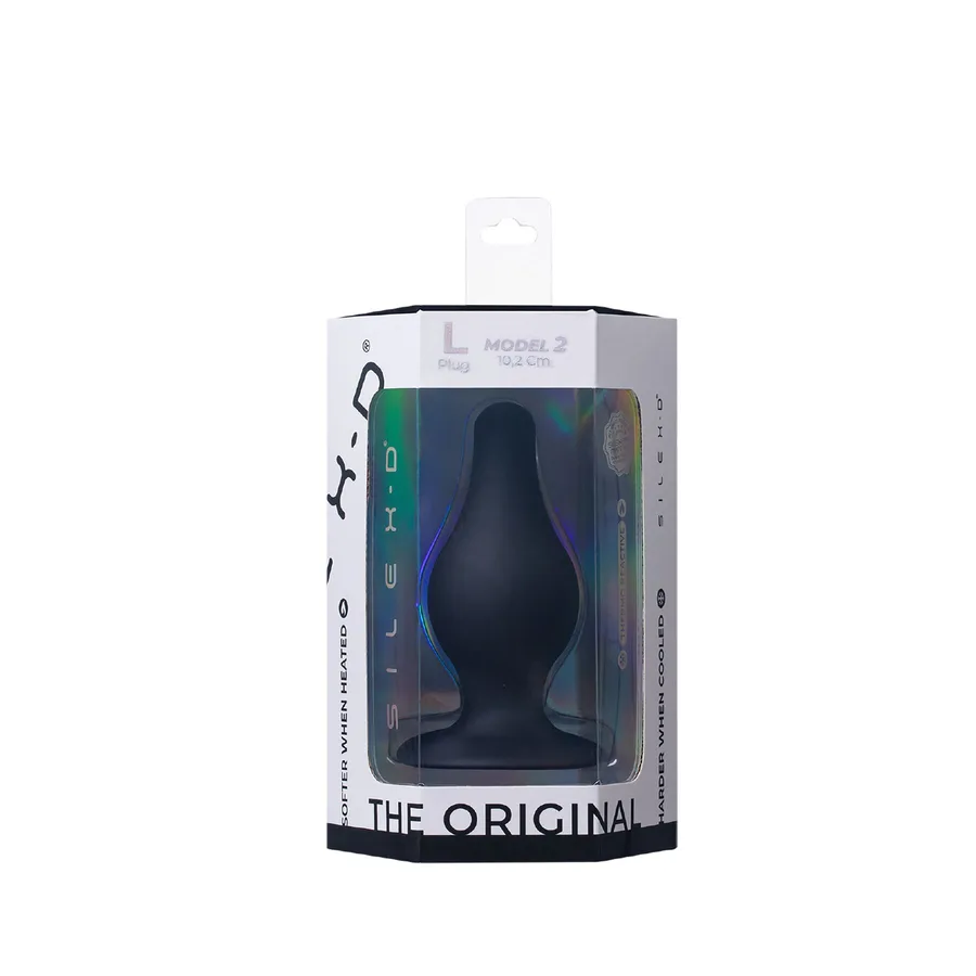 Анальна пробка SilexD (Model 2 size L) двошаровий, силікон+Silexpan, діаметр 4,5 см