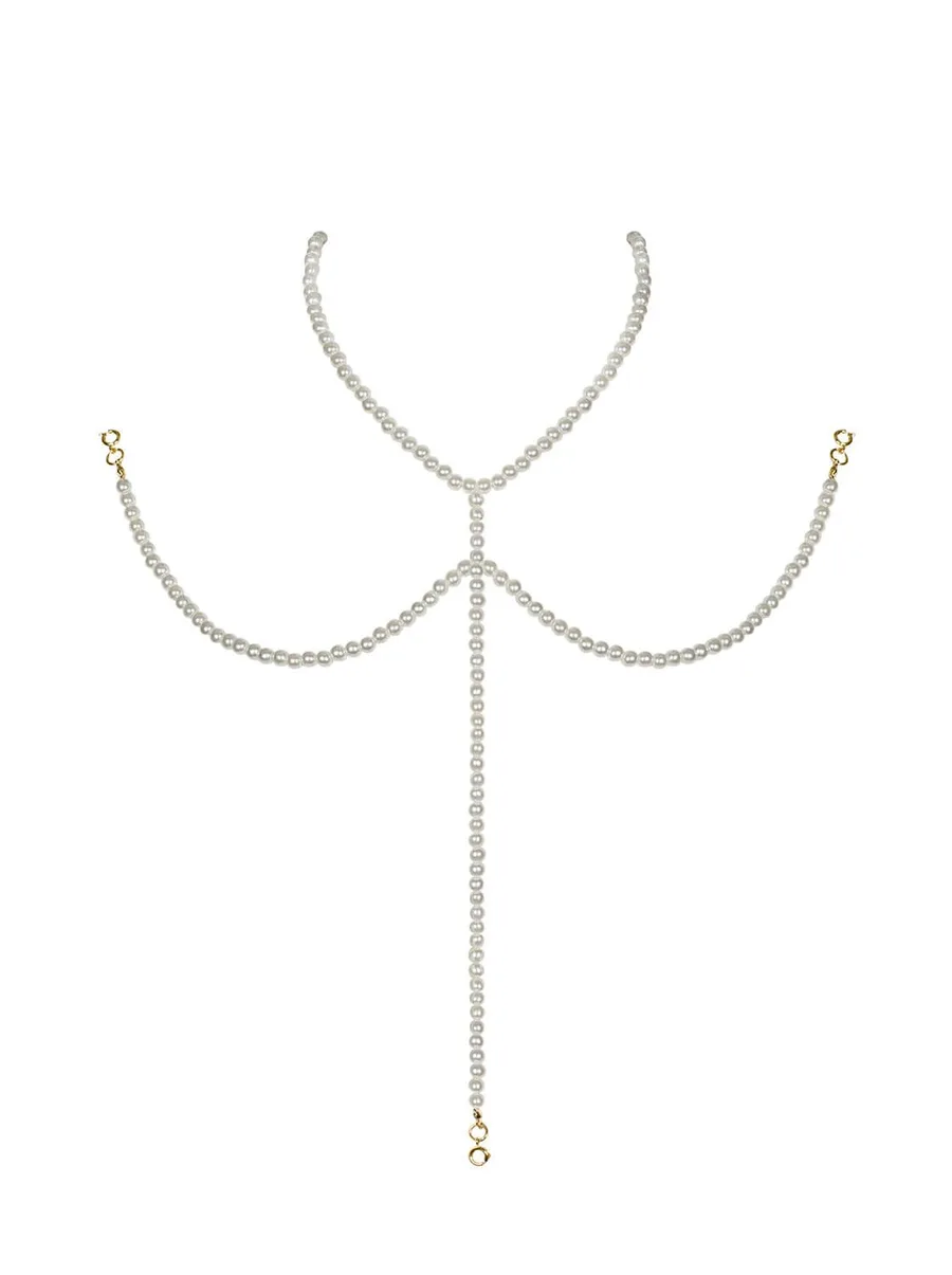 Намисто під перлини на декольте Obsessive A757 necklace pearl
