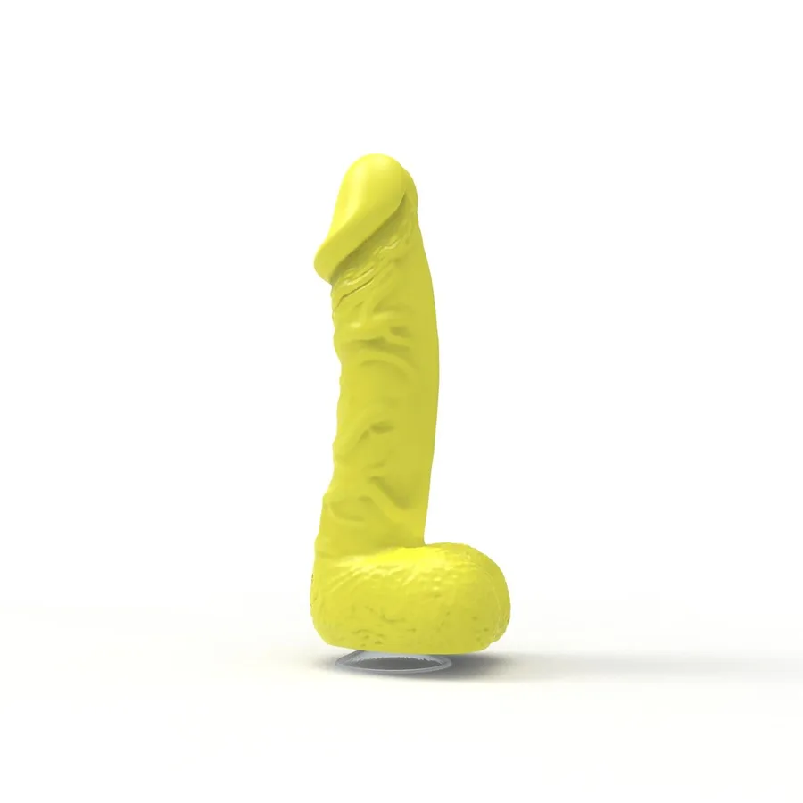 Мыло в форме пениса Pure Bliss MINI Yellow, крафтовое мыло-член, натуральное