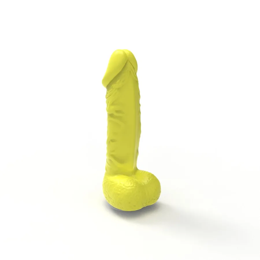 Мыло в форме пениса Pure Bliss MINI Yellow, крафтовое мыло-член, натуральное