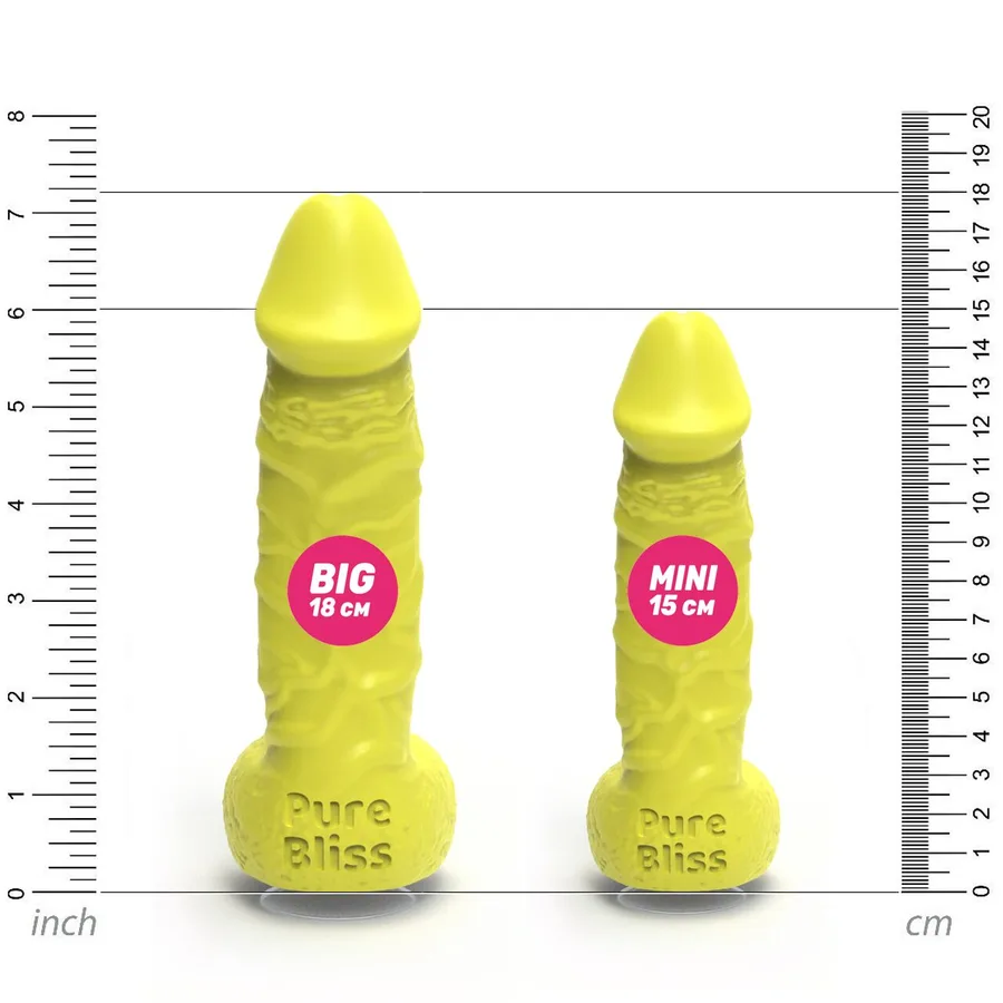 Мыло в форме пениса Pure Bliss MINI Yellow, крафтовое мыло-член, натуральное