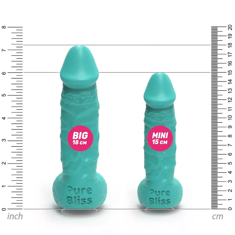 Мыло в форме пениса Pure Bliss BIG Turquoise, крафтовое мыло-член, натуральное