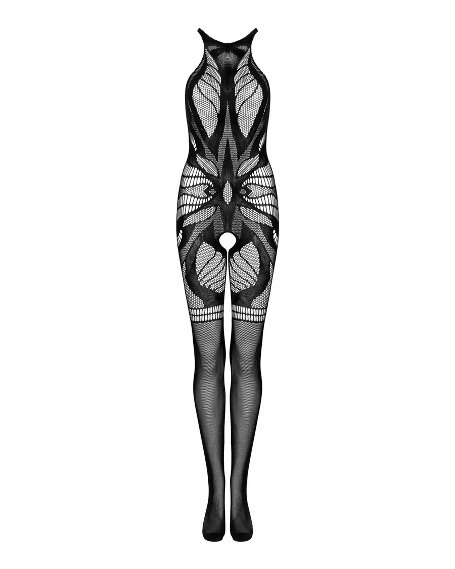 Сітчастий бодістокінг без рукавів Obsessive Bodystocking G331 S/M/L, black, з доступом