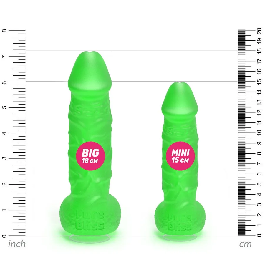 Мыло в форме пениса Pure Bliss BIG Green, крафтовое мыло-член, натуральное