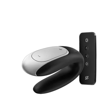 Смарт-вібратор для пар Satisfyer Double Fun (Black) з пультом ДК