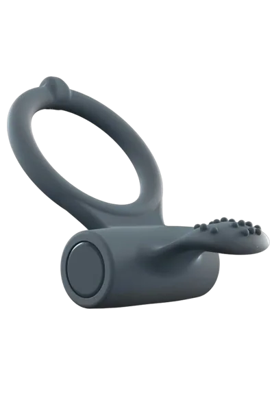 Ерекційне кільце Dorcel Power Clit Plus з вібрацією, перезаряджається, з язичком та щіточкою