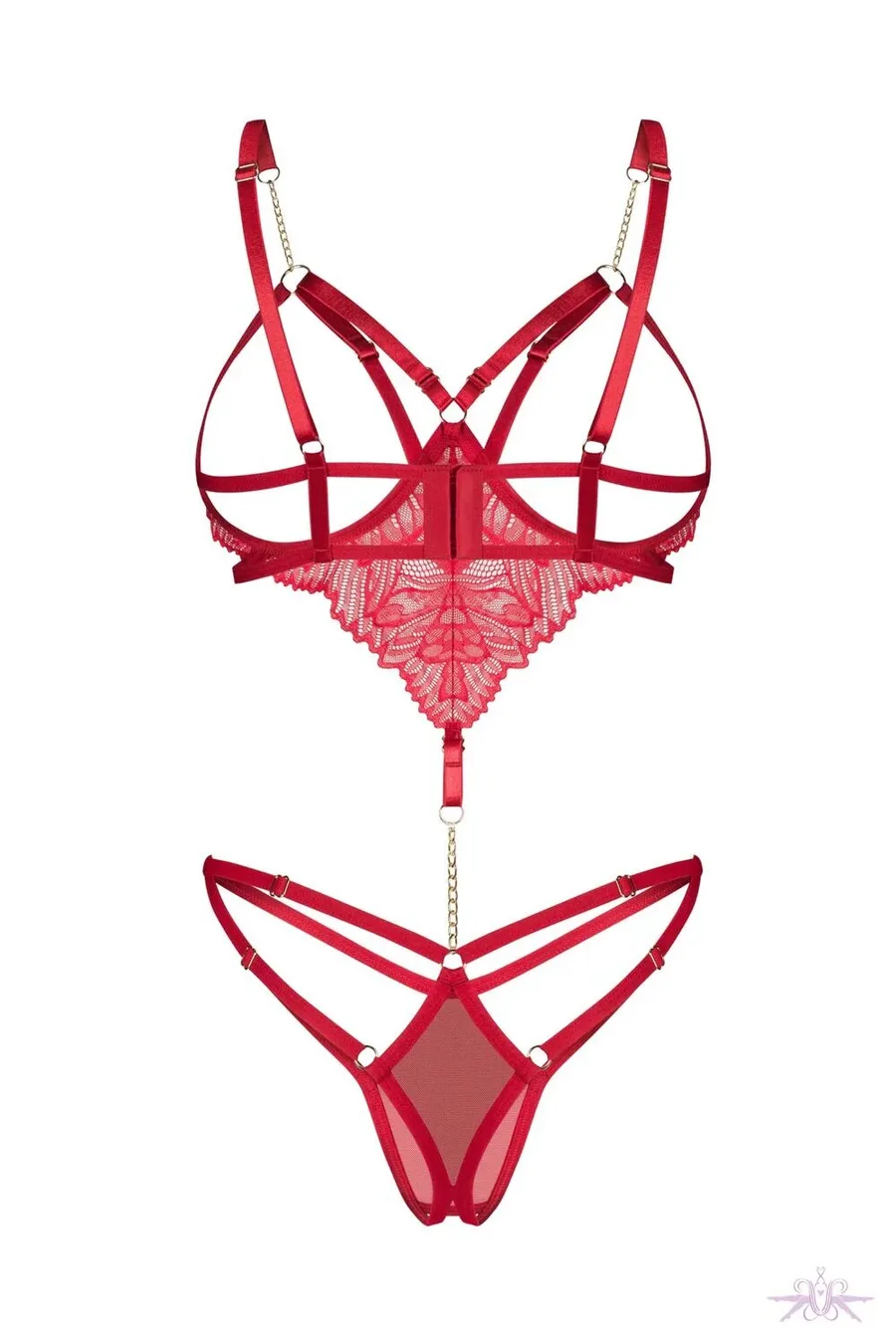 Боди Obsessive Matildea crotchless teddy L/XL