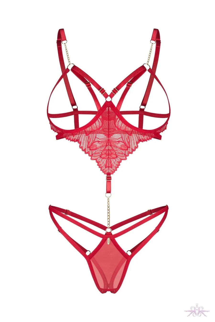 Боди Obsessive Matildea crotchless teddy L/XL