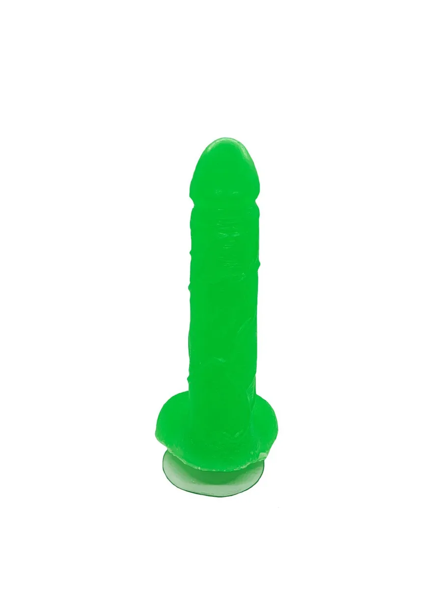 Мыло в форме пениса Чистий Кайф Green size L, крафтовое мыло-член, натуральное