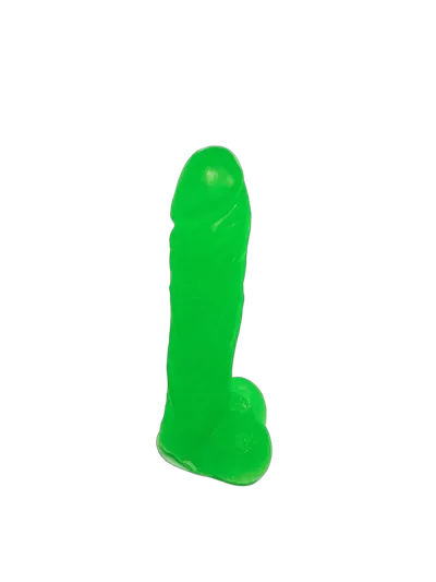 Мило у формі пеніса Чистий Кайф Green size L, крафтове мило-член, натуральне