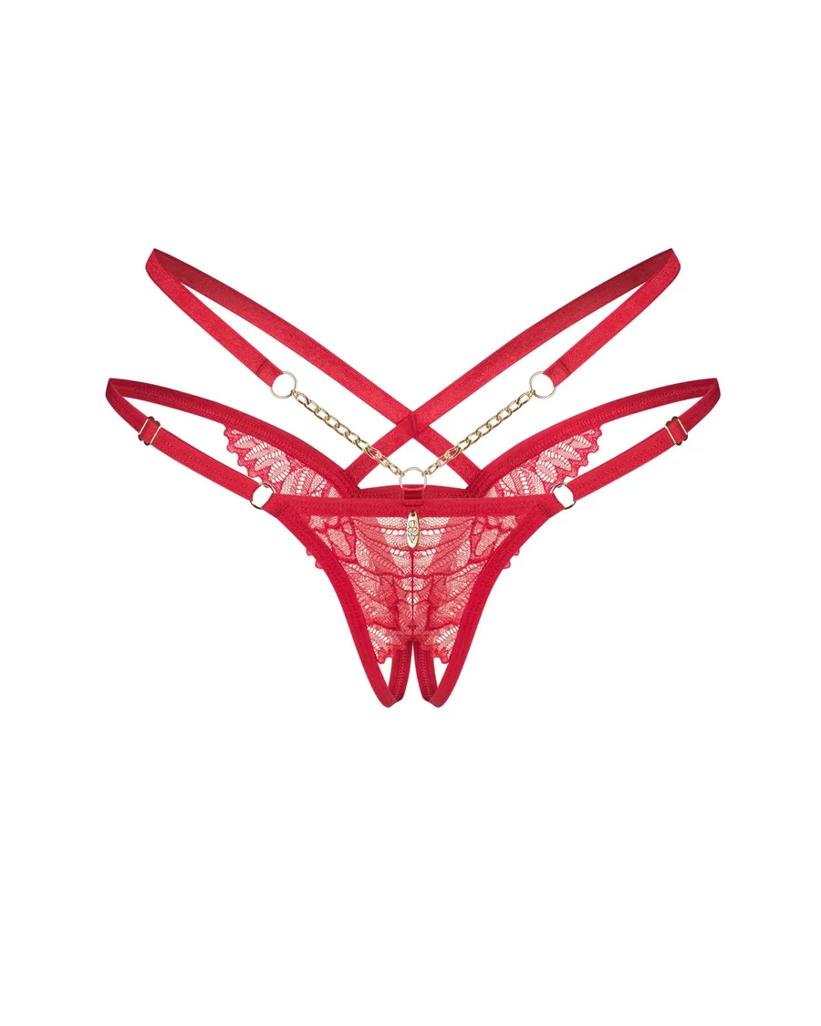 Трусики Obsessive Matildea crotchless thong L/XL