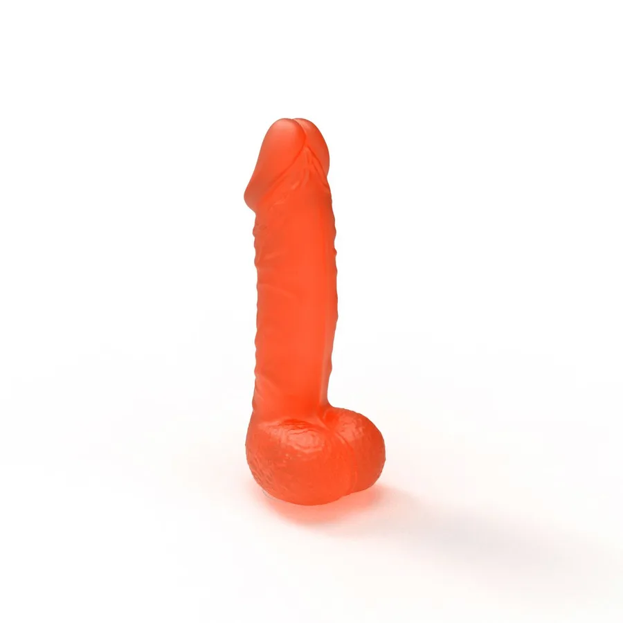 Мило у формі пеніса Чистий Кайф MEDIUM Orange, крафтове мило-член, натуральне