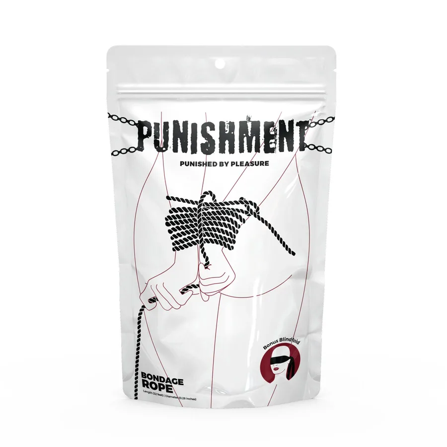 Мотузка для шибарі Punishment - Bondage Rope - Black
