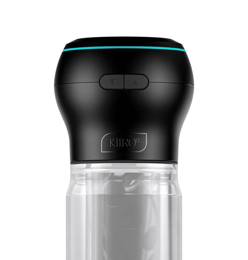 Мастурбатор Kiiroo Feel Pocket Crystal зі всмоктувальною інтерактивною насадкою PowerBlow Combo Set