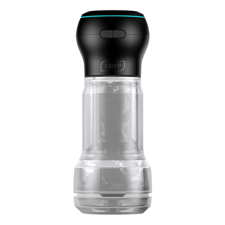 Мастурбатор Kiiroo Feel Pocket Crystal зі всмоктувальною інтерактивною насадкою PowerBlow Combo Set