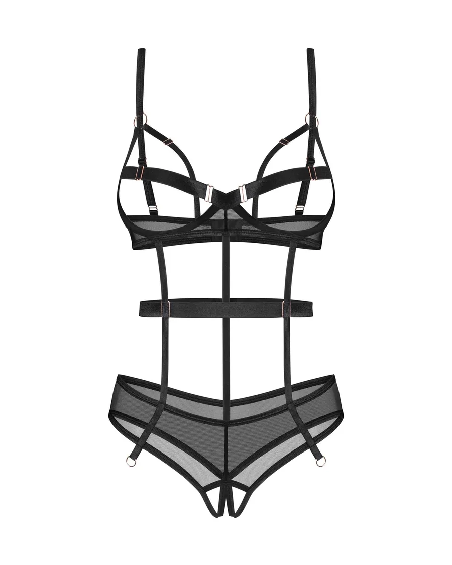 Боди Obsessive Euridia crotchless teddy XS/S