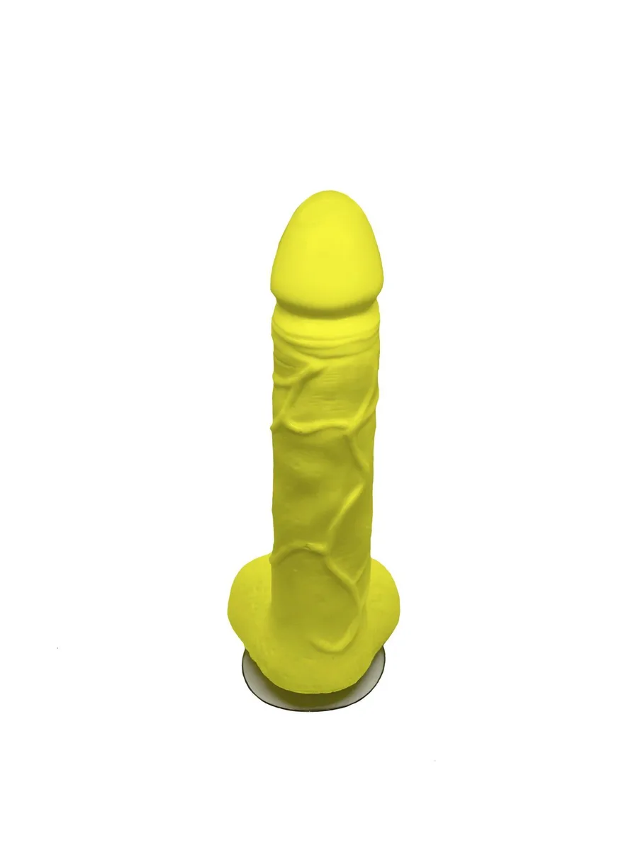 Мыло в форме пениса Чистий Кайф Yellow size L, крафтовое мыло-член, натуральное