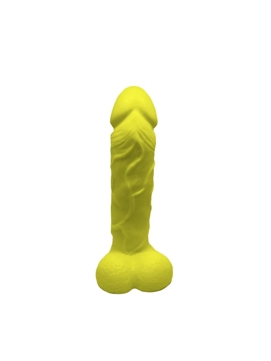 Мыло в форме пениса Чистий Кайф Yellow size L, крафтовое мыло-член, натуральное