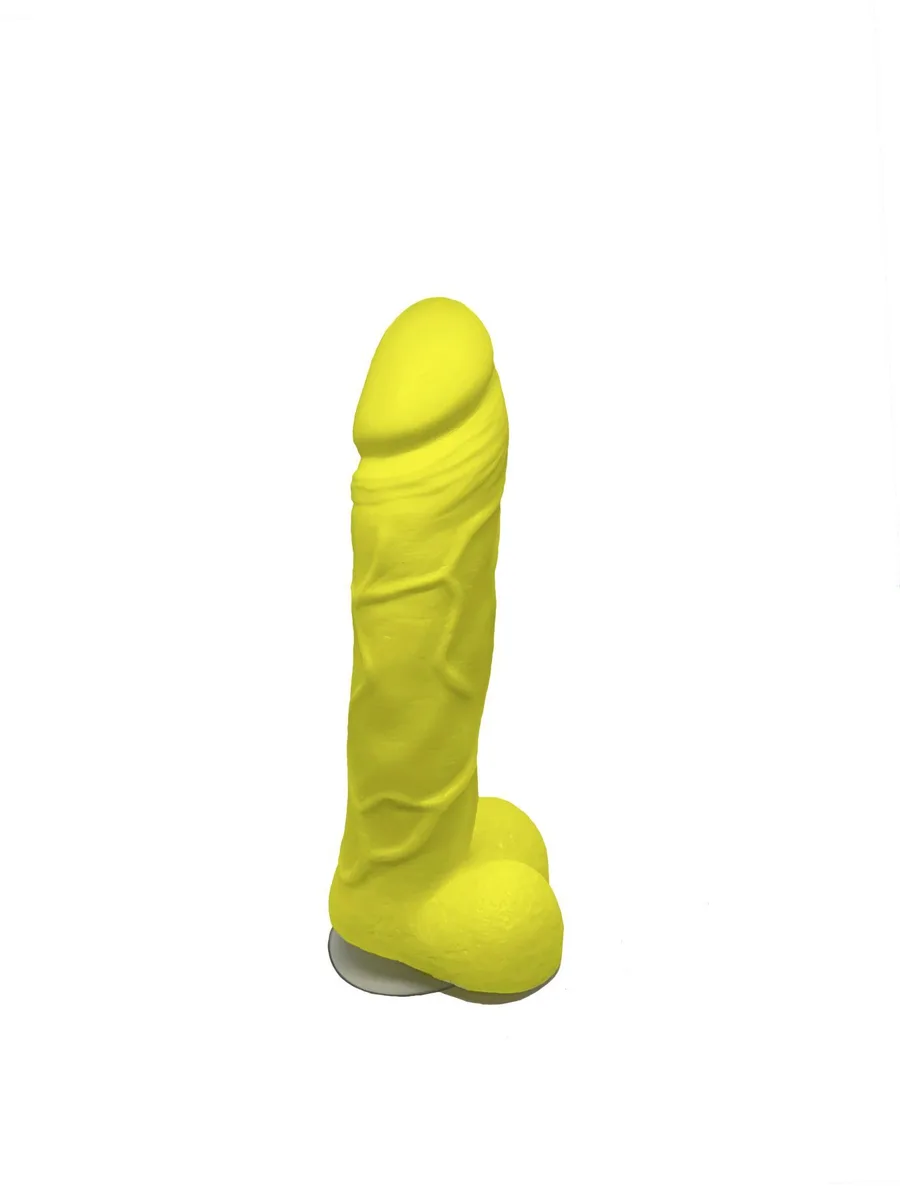 Мыло в форме пениса Чистий Кайф Yellow size L, крафтовое мыло-член, натуральное
