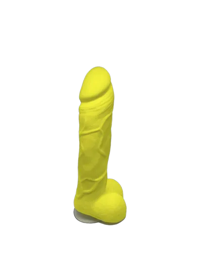 Мило у формі пеніса Чистий Кайф Yellow size L, крафтове мило-член, натуральне