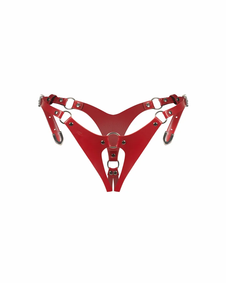 Трусики Obsessive Inferro crotchless thong S/M/L