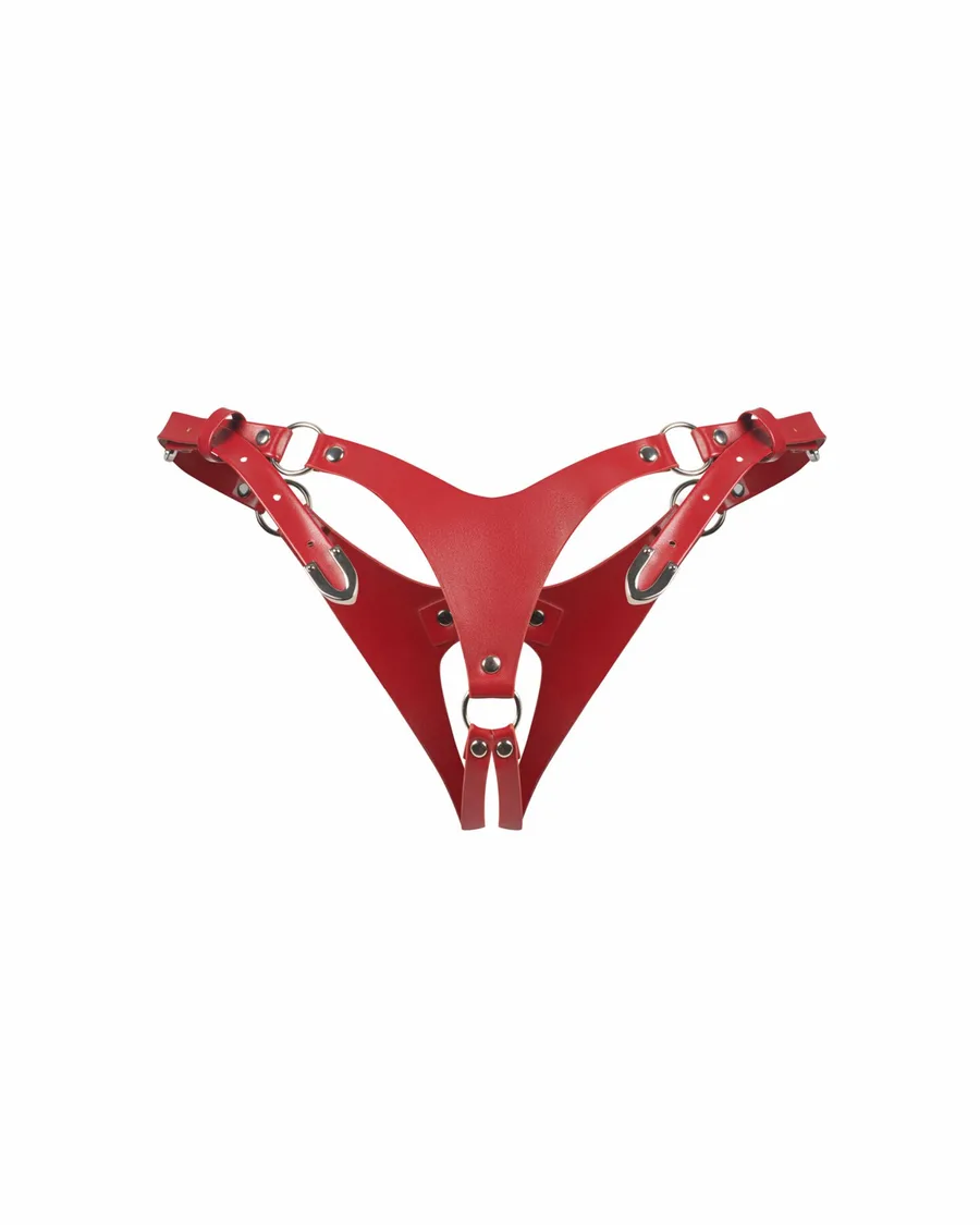 Трусики Obsessive Inferro crotchless thong S/M/L