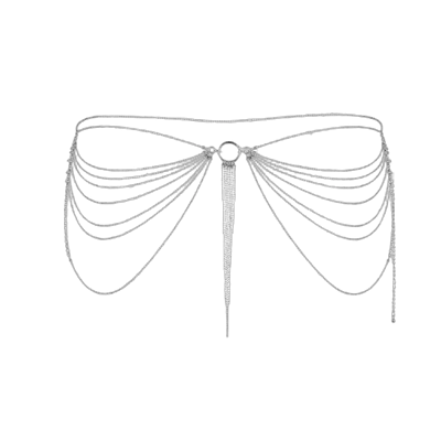 Цепочка трусики или лиф Bijoux Indiscrets Magnifique Waist Chain - silver, украшение на тело