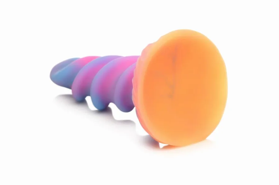 Фэнтезийный фаллоимитатор Creature Cocks Glow-in-the-Dark Unicorn Dildo, светится в темноте, 20,6 см